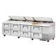 TRUE REFRIGERATOR 43.9 CU.FT PIZZA PREP COOLER 8 DRAWER