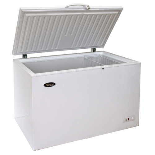 Atosa Mwf Gr Cu Ft Solid Top Chest Freezer W White Coated Exterior