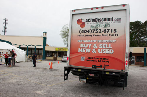 ACityDiscount Back of Truck With Logo