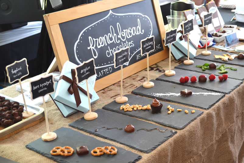 Choclating craftsmanship from French Broad Chocolates at AFWF15  by ACityDiscount & Jeanne Stack Photography