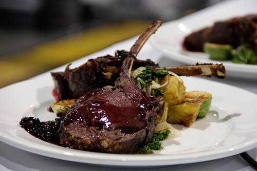 A sample plate of lamb after a culinary contest at the 2015 AFSE by Jeanne Stack Photography