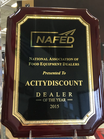 ACityDiscount was awarded this plaque along with NAFED's Dealer of the Year honors.