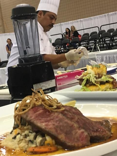 One of many culinary demonstrations at AFSE 2016