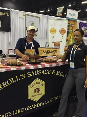 Kristin from ACityDiscount at Carroll's Sausage Booth