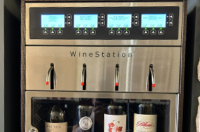 24 curated wines on tap 