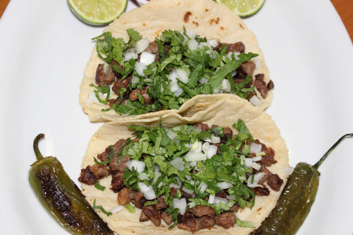 Authentic mexican taco from Oaxateca Taqueria