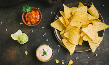 chips and salsa is a staple in Mexican restaurants