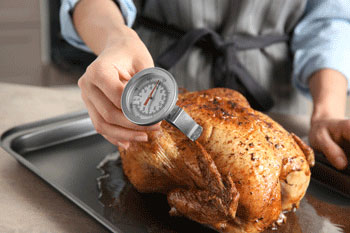 Thermometers help to perfect cooking tempuratures for health safetly and best taste.