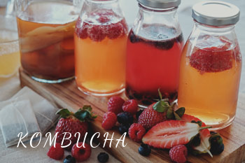Kombucha is a fermented tea that creates a carbonated beverage.