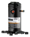 Scroll compressor, less moving parts and will save on energy costs.