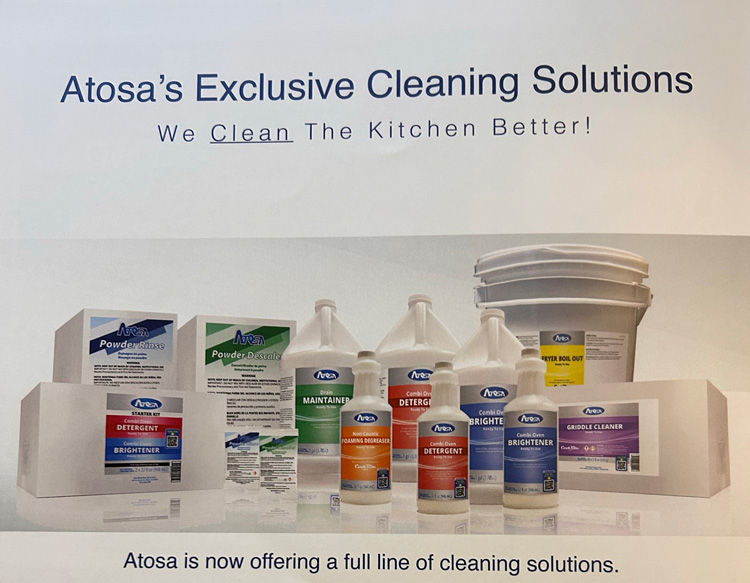 Atosa’s Exclusive Cleaning Solutions