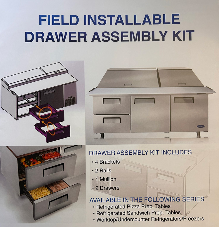 Field Installable Drawer Assembly Kits