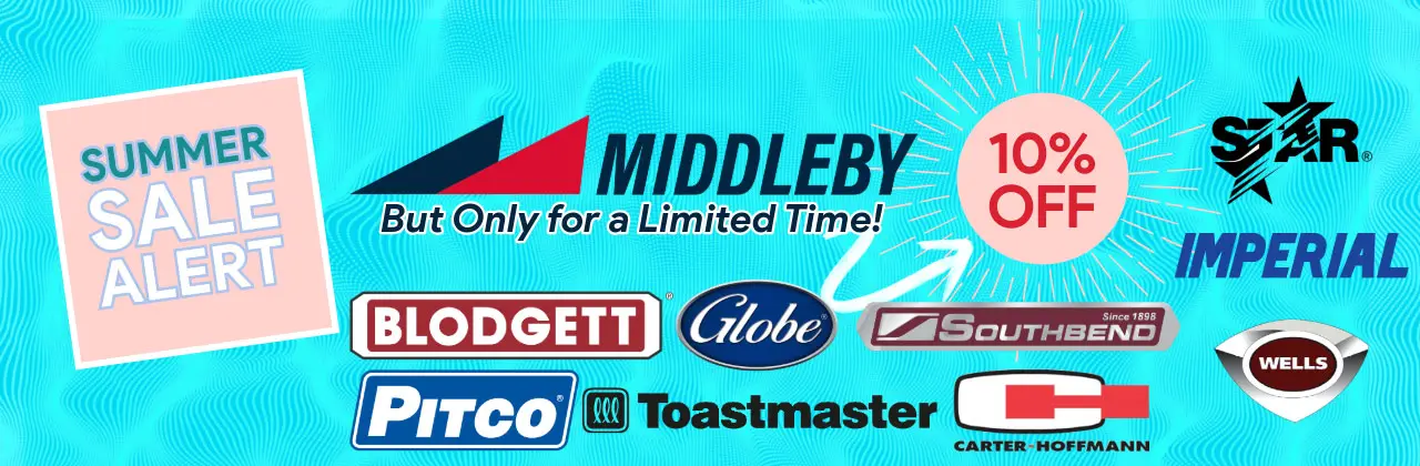 Middleby 10% Off Summer Sale
