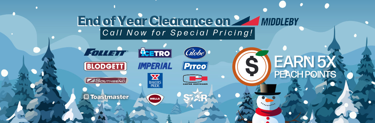 Middleby End Of Year Savings - 5X Peach Points