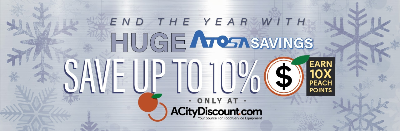 Atosa End Of Year - Save 10% Earn 10X Peach Points