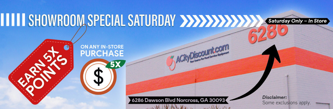 Showroom 5X Peach Points - Saturday Only
