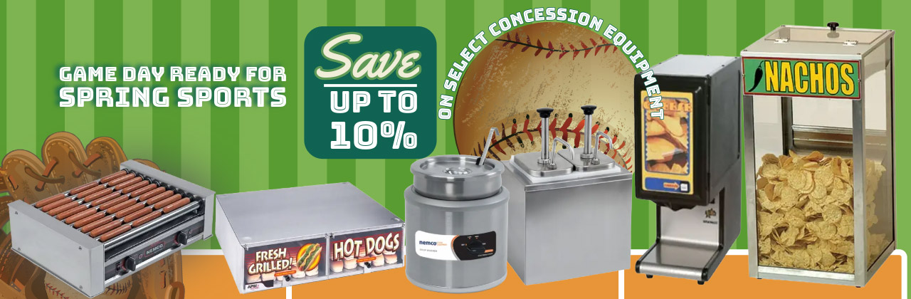 Concession Equipment for Spring Sports Season