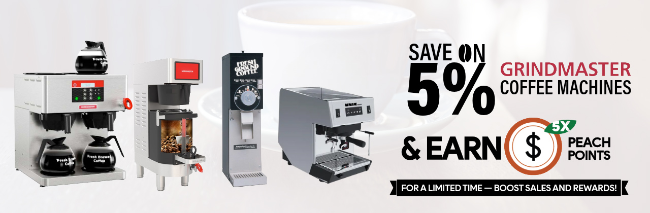 Grindmaster Coffee and Espresso Machines 5% off and 5X