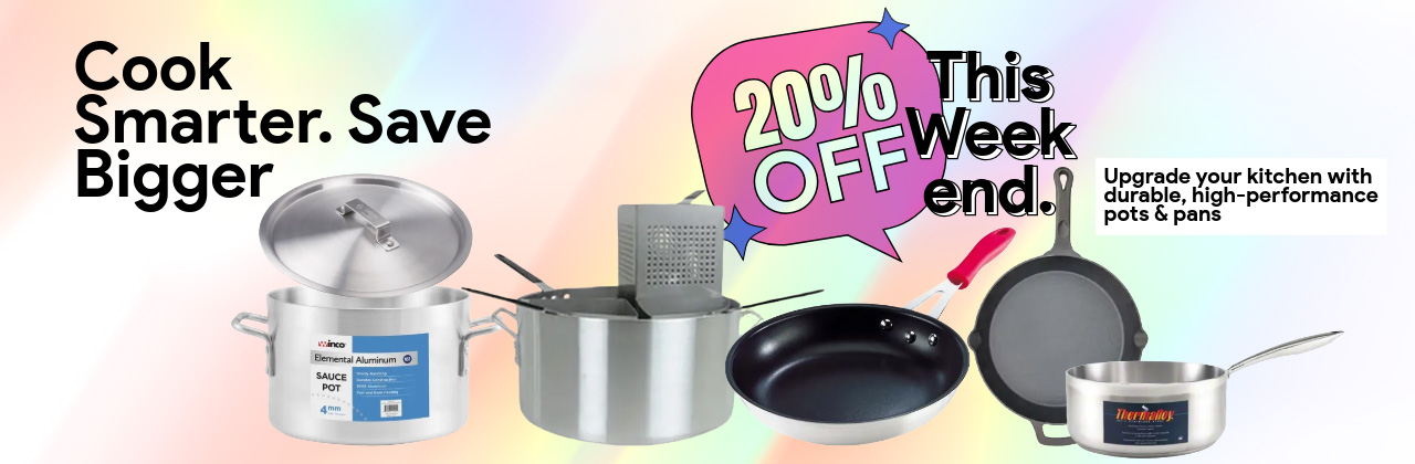 Pots & Pans - Save 20% This Saturday only