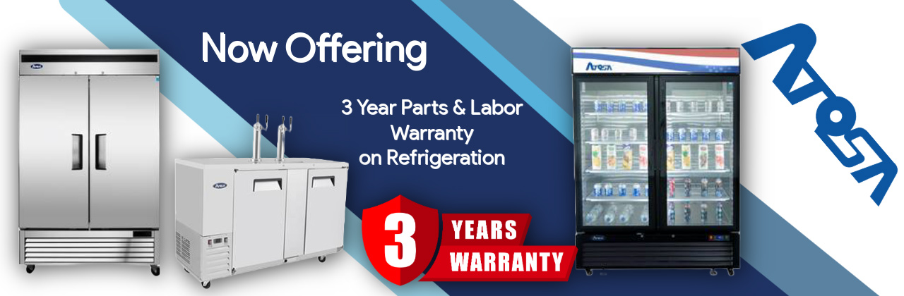 Atosa 3 Year Warranty - Parts and Labor