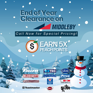 Earn 5X PeachPoints on Select Middleby Brands