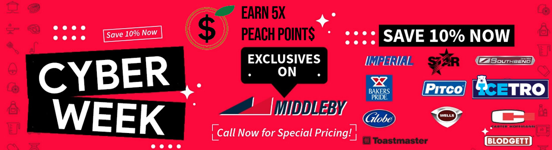 Earn 5X PeachPoints on Select Middleby Brands