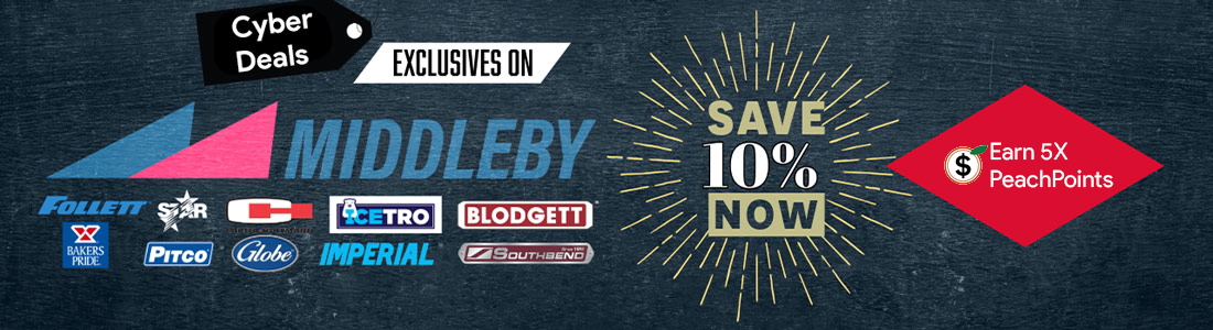 Earn 5X PeachPoints on Select Middleby Brands