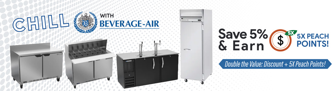 Earn 5% PeachPoints on Beverage Air + Save 5%