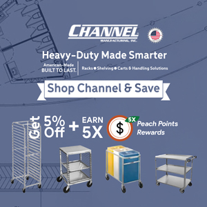 Shop Channel & Save — Get 5% Off + Earn 5X Peach Points Rewards