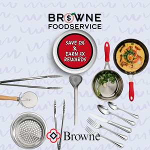 Earn 5X Peach Points on Browne Foodservice Purchases