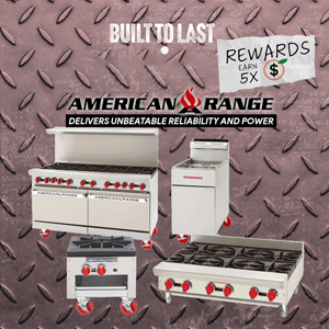Earn 5X Peach Points on American Range – This Week Only