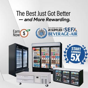 Chill the drinks. Heat up the rewards with Beverage Air - Earn 5X Peach Points