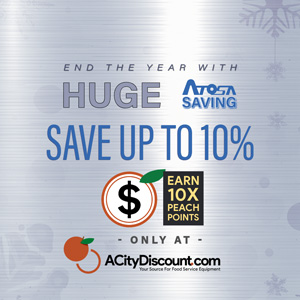 Earn 10X PeachPoints on Atosa 