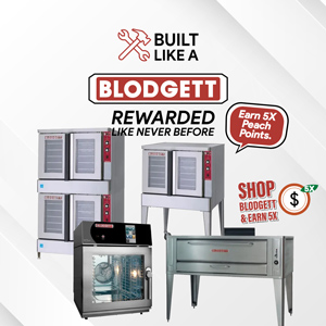 Built Like a Blodgett - Earn 5X Peach Points on All Blodgett Orders