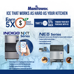 Manitowoc Ice – Earn 5X PeachPoints on Select Models