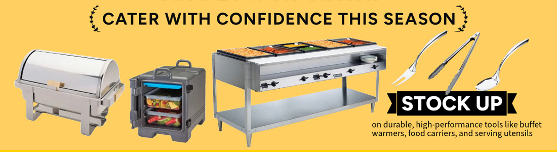 10% off Holiday Catering & Buffet Equipment