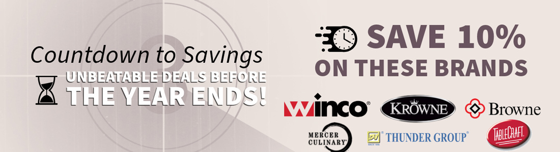 End-Of-Year Savings -  Save 10% on Smallwares Lines