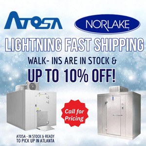 Atosa and Norlake Walk-In Sale - Save on Quick Ship Models