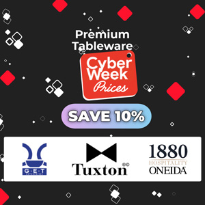 Cyber Week Specials on Tableware - Save 10% on Top Selling China and Flatware