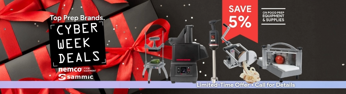 Cyber Week Sale on Food Prep Equipment and Supplies