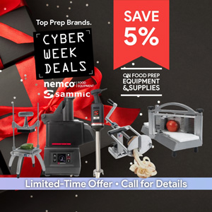 Cyber Week Sale on Food Prep Equipment and Supplies