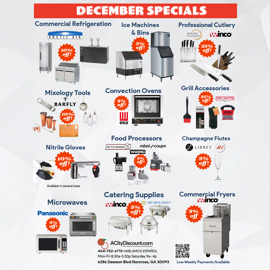 December Monthly Specials