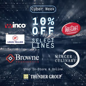 Cyber Week -  Save 10% on Smallwares Lines
