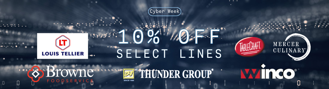 Cyber Week -  Save 10% on Smallwares Lines