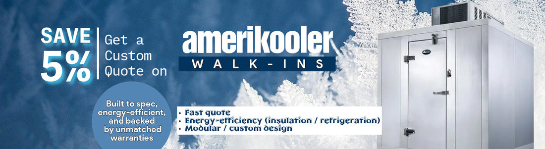 Amerikooler Walk-Ins - Save 5% - Call for Pricing