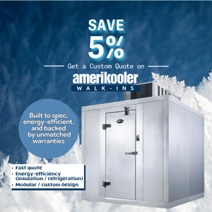 Amerikooler Walk-Ins - Save 5% - Call for Pricing 