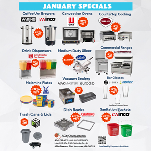 Janurary Showroom and Monthly Specials