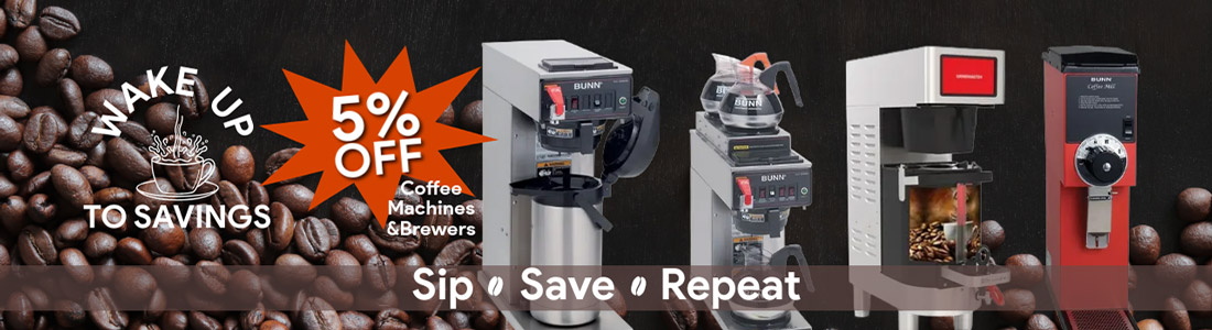 Wake Up to Savings - Save 5% Off Coffee Machines and Brewers