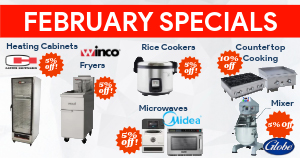February Monthly Specials - Online and Showroom 