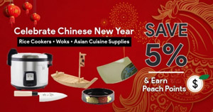 Celebrate Chinese New Year - Save 5% on Rice Cookers, Woks, and Asian Cuisine Supplies